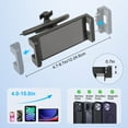 thumbnail image 5 of EEEkit 2-in-1 Car Slot Tablet Holder, Universal 360° Rotation CD Player Phone Mount for 4-15in Devices, Black, 5 of 8