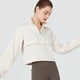 thumbnail image 5 of Chaqueta Deportiva con Cremallera para Mujer, Cuello Alto, Resistente Al Viento, Protección Solar, para Hacer Ejercicio Al Aire Libre. Crema S, 5 of 9
