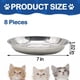 thumbnail image 2 of Tazones de acero inoxidable para comida de gatos kathson Alivio para Bigotes 8 pzas, 2 of 7