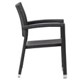 thumbnail image 2 of Dining Chair Espresso (Set of 2) - Synthetic Weave Aluminum Frame, 2 of 5