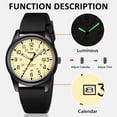 thumbnail image 3 of Mens Watches Classic Quartz Watch for man with Calendar and Luminous hands- The Perfect Gift for Men, 3 of 9
