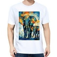 thumbnail image 3 of Basic Oversize Tees For WomenElephant Loose Boyfriend Shirts Casual Blouse round neck, 3 of 5