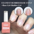 thumbnail image 2 of Esmalte de uñas en gel FZANEST Rubber Base Milky Pink con gel constructor, 2 of 8