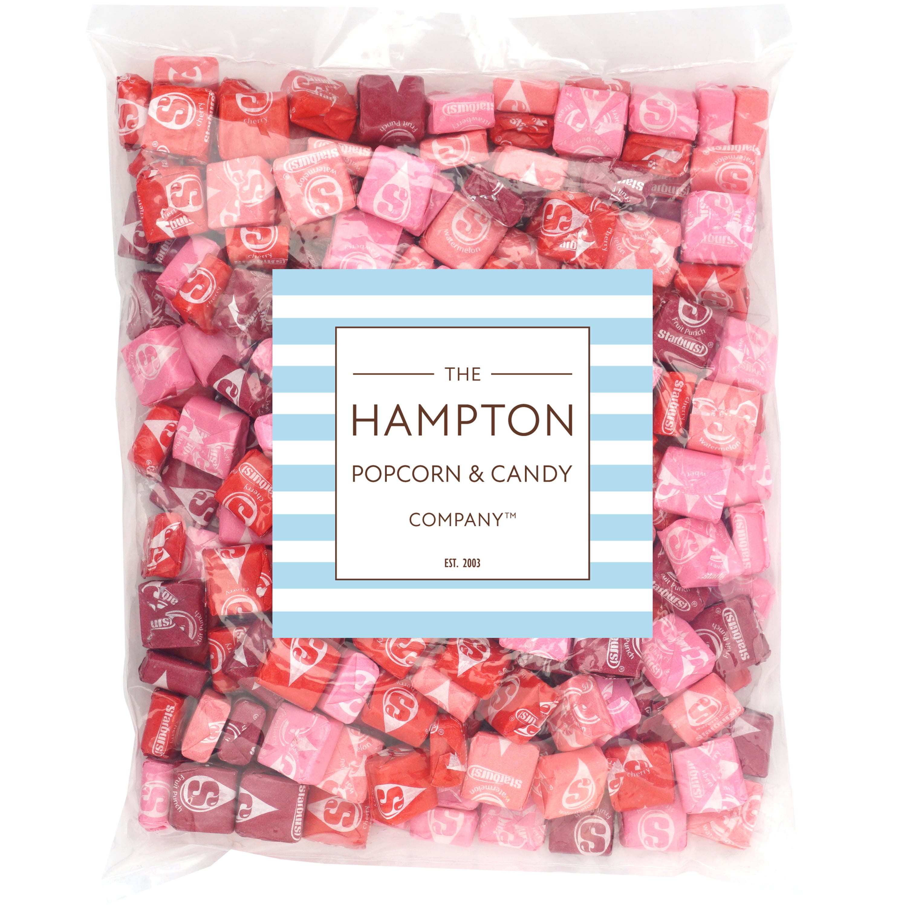 Starburst Fav Reds Fruit Chews Candy, 3lb Bulk Bag (Approx. 270 Pieces) Red & Pink Starburst