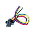 thumbnail image 1 of DNF(50 PACK) 30/40/50 AMP 12V DC BOSCH STYLE RELAY HARNESS SOCKET + 100% COPPER 10" LENGTH WIRE, 1 of 1