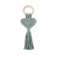 thumbnail image 1 of 2pcs Hand-woven Heart-shaped Peach Heart Love Napkin Buckle Wooden Ins Wind Nordic Style Creative New Tassel Napkin Ring, 1 of 4