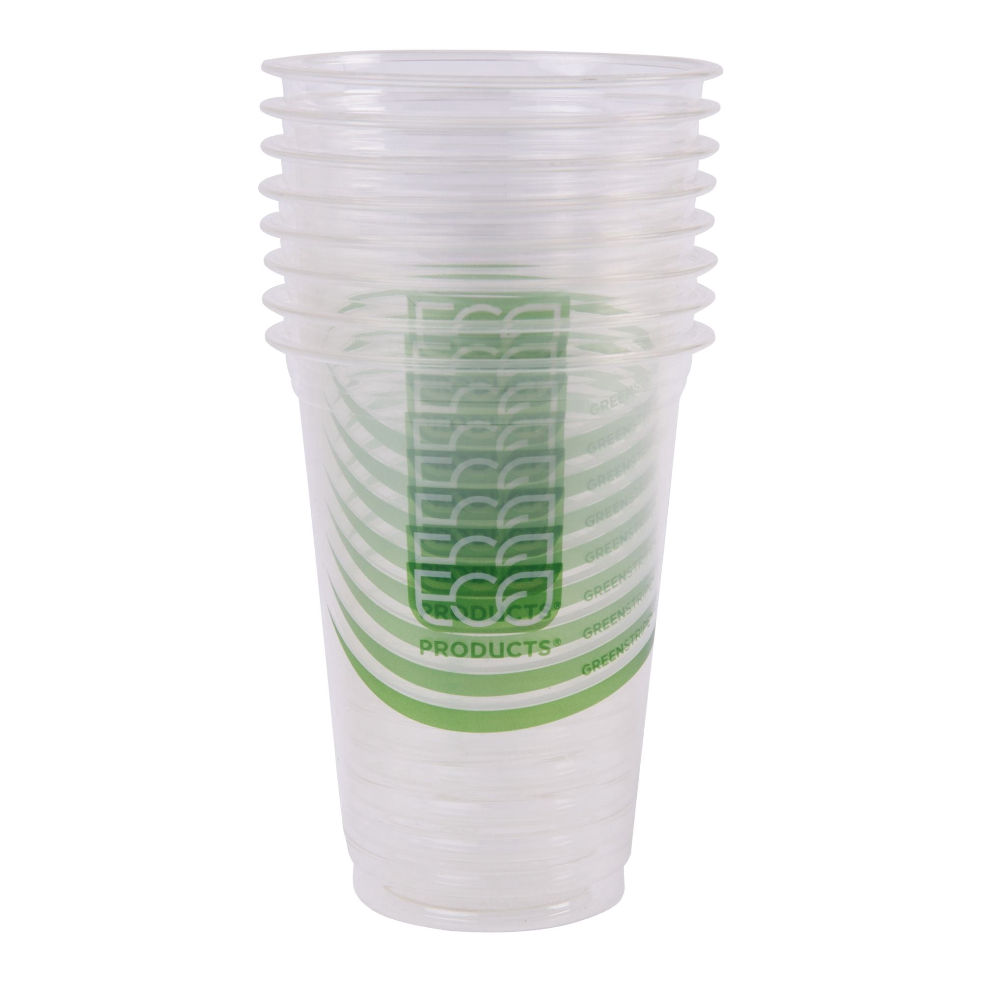 Eco-Products PLA GreenStripe Renewable & Compostable 16OZ Cold Cup, 20CT
