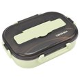 thumbnail image 3 of TKSE Lunch Box, Removable Tray Keep Warm Function Food Grade Plastic Lightweight Portable Insulated Lunch Box(Green), 3 of 8