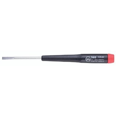 Wiha Tools Slotted Precision Screwdrivers 1/8 in 5.71 in Overall L - 1 EA (817-26030)