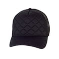 thumbnail image 1 of Top Headwear Fashion Quilted Trucker Cap - Black, 1 of 2