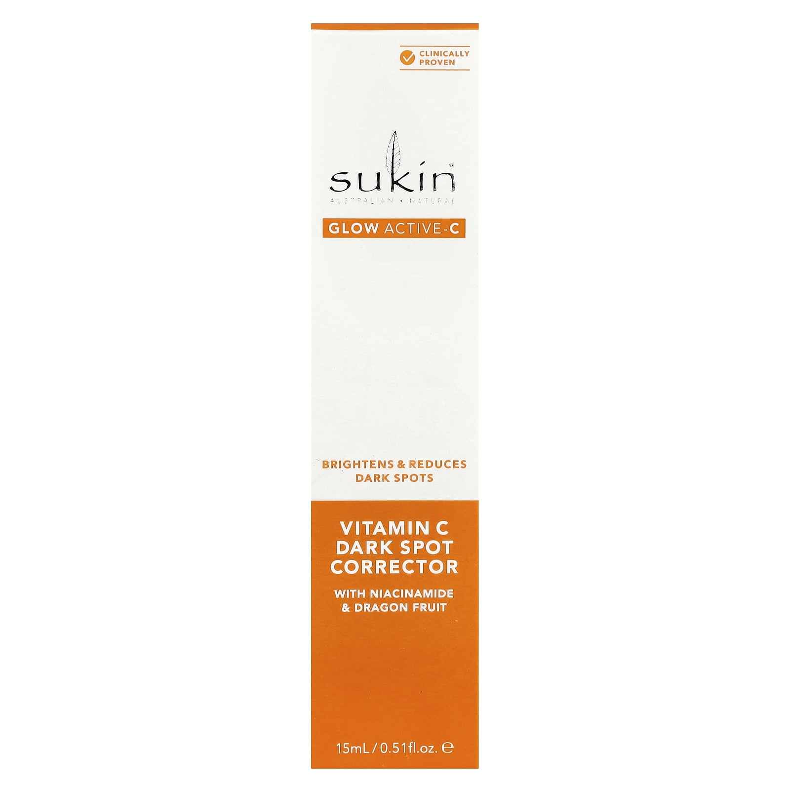 Sukin Glow Active-C, Vitamin C Dark Spot Corrector, 0.51 fl oz (15 ml)