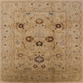 thumbnail image 1 of Ahgly Company Machine Washable Indoor Square Industrial Modern Brown Sand Brown Area Rugs, 7' Square, 1 of 7
