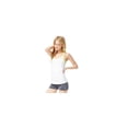 thumbnail image 1 of Aeropostale - Camiseta sin mangas para mujer con ribete de malla, color blanco, talla mediana, 1 of 3