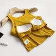 thumbnail image 6 of Fabrcox Ribbed Built In Bra Tank Top Sleeveless Square Neck Fitted Camisoles for Women Crop Spring Summer Outdoor Women Undershirt, 6 of 6