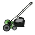 Miumaeov 20" WalkBehind Lawn Mowers 5Blade Manual Reel Mower with Adjustable Mowing Height