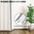 thumbnail image 4 of VEVOR Stainless Steel Corner Guards 1.5 x 1.5 x 48 inch Metal Wall Corner Protector Pack of 24 Corner Guards 20 Ga 304 Stainless Corner Guard with 90-Degree Angle for Wall Protection and Decoration, 4 of 9