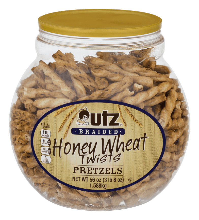 Utz Braided Pretzels Twists Honey Wheat