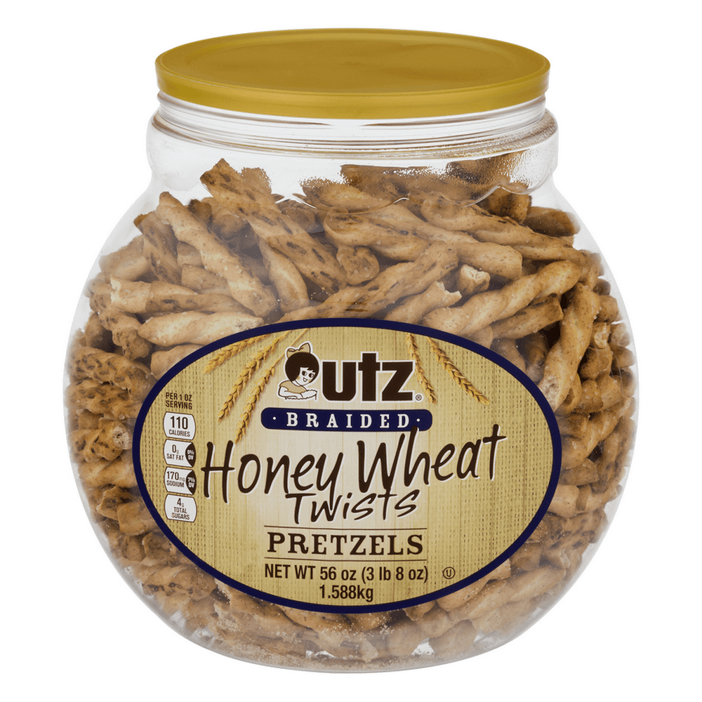 Utz Braided Pretzels Twists Honey Wheat