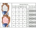 thumbnail image 2 of Femmes Été Hauts Licol Cou Sans Manches Unis T-Shirts Chemisiers Décontractés Lâches, 2 of 2