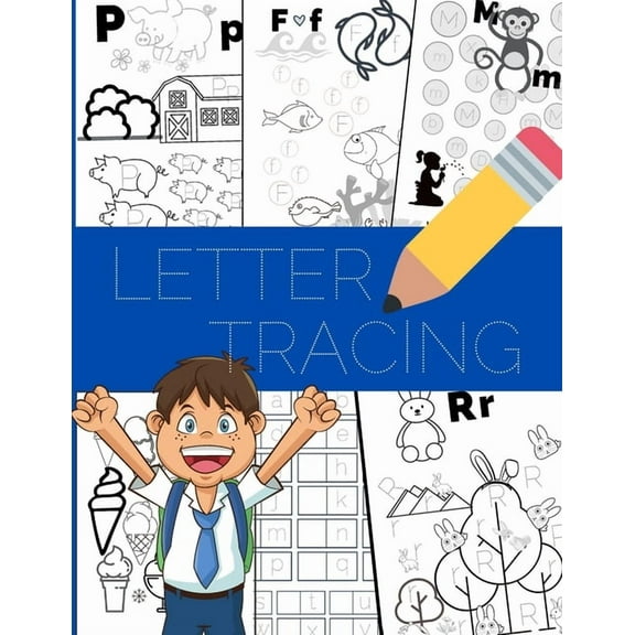Letter Tracing : For Preschoolers, Alphabet Writing and Coloring Book for Kids (Paperback)