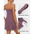 thumbnail image 6 of Wiyuqeen Athletic Dresses for Women with Built in Shorts Solid Backless Golf Tennis Dresses Scoop Neck Sleeveless Side Slit Rompers Mini Dresses, 6 of 9