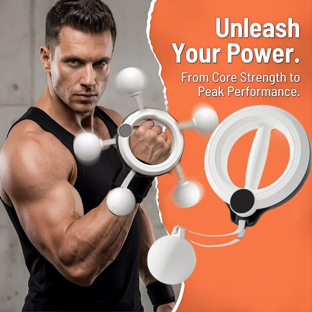 Arm Workout for Women and Men, 360° Hand-Crank Forearm Trainer, Shoulders and Arm Muscle Training Fitness Equipment, Chest Trainer and Forearm and Wrist Hand Exerciser