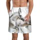 thumbnail image 1 of Balery Running White Horses Traje de Baño Estilo Hawaiano para Hombre, Shorts de Secado Rápido con Bolsillos-X-Large, 1 of 6