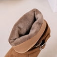 thumbnail image 7 of Mooqilaa Girls Mid Calf Boots, Faux Suede Lightly Fleece‑Lined Non Slip Casual Fall Winter Shoes Brown Size 1 Big Kids, 7 of 7