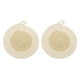 thumbnail image 1 of 2Pcs Manteles Individuales Redondos Trenzados, 7.1" Manteles Tejidos para Mesa de Cocina con Gancho para Decoración de Granja (Beige), 1 of 7