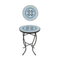 thumbnail image 2 of Best Desu 2130B Collection d'Art en Mosaïque Pensées Table d'Appoint Bleue, 2 of 2