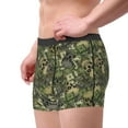 thumbnail image 4 of Bingfone Green Skulls Men's Underwear - Casual Stretch Boxer Briefs-Large, 4 of 9