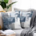 thumbnail image 3 of Outdoor Pillow Cover Ombre Blue White Oil Painting Set of 2 Waterproof Throw Pillowcases Abstract Art Decorative Patio Furniture Pillows for Couch Garden Indoor & Outdoor Use, 3 of 9