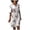 A-Pink694, variant on XIAOCHA Womens Floral Print Dress Loose Flowy Elbow Sleeve Split Neck Midi Dress Casual Elegant Daily Dresses