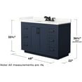 thumbnail image 2 of Wyndham Collection Wcf292948s-Qtz-Us3mxx Miranda 48" Free Standing Single Basin Vanity Set, 2 of 7