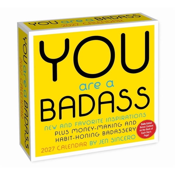 You Are a Badass 2027 Day-To-Day Calendar, (Paperback)