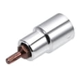 thumbnail image 1 of Uxcell 2.17'' Longitud 1/2 Pulgada Drive Torx Bit Sockets S2 Acero Tono Plateado 1pcs T27 x 1/2", 1 of 4