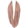 thumbnail image 3 of Wrapables® Winter Warm Knitted Infinity Scarf and Beanie Hat Set, Pink Petal, 3 of 8