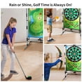 thumbnail image 3 of Set de práctica de golf multideportivo grnpeak con soporte y tapete, 3 of 8