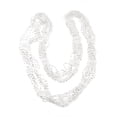 thumbnail image 2 of NYFASHION101® Silver-Tone Beaded Skinny Fishnet Infinity Loop Scarf - White, 2 of 4
