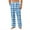 Sky Blue, variant on GrmtClth Pajama Pants Men Ultra Lightweight Soft Plaid Sleepwear Lounge Comfy Pj Bottoms with Pocket and Drawstring Blue M