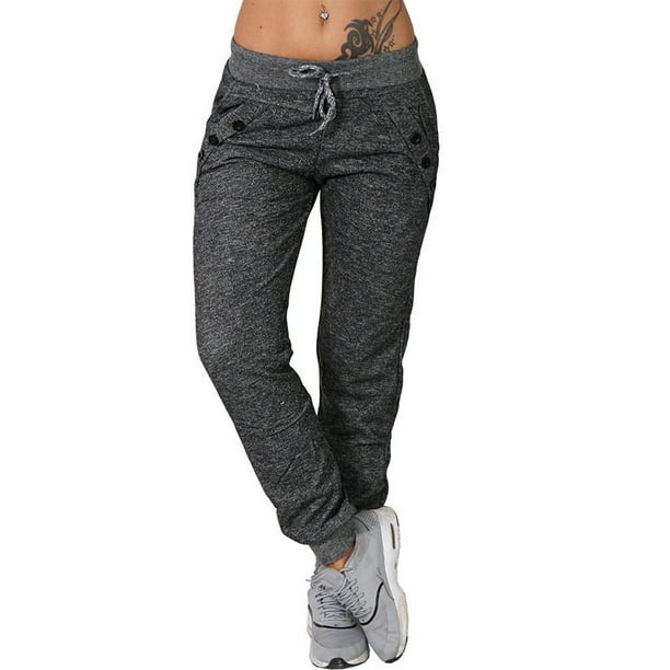 peace world print elastic waist jogger pants