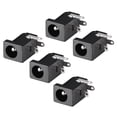 thumbnail image 1 of Conjuntos únicos de 5 piezas DC-005 con conector de enchufe de corriente de 5.5mmx2.5mm y conector hembra de 3 pines, 1 of 4