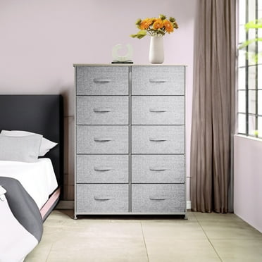 10-Tier Drawer Dresser Chest of Storage Shelf Tower Bedroom Fabric Organizer