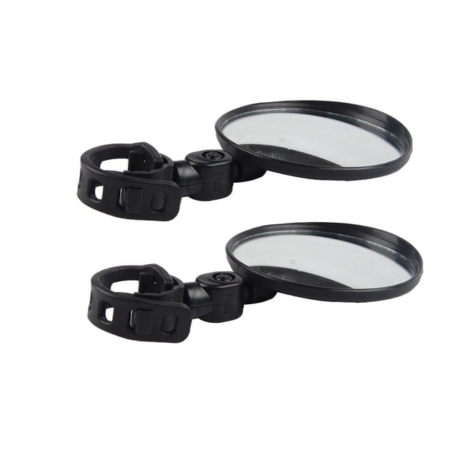 Milisten 2Pcs Universal Handlebar Rearview Mirror Bike Rear View Mirror for Mountain Road Bikes Cycling Size L