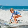 thumbnail image 4 of Gymax 37'' Lightweight Body Board w/ EPS Core XPE Deck HDPE Bottom Crescent Tail, 4 of 9