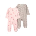 thumbnail image 1 of Pack de 2 mamelucos Child of Mine para Bebé Niña 2 Piezas con Estampado de Cisnes Rosa Talla 6-9 Meses, 1 of 4
