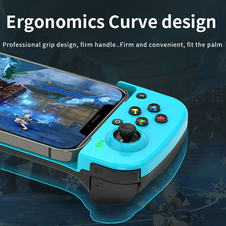 Harden Syge person sammensmeltning Wireless Bluetooth Stretching Mobile Game Controller Gamepad Compatible  with IPhone iOS/Android Phone/HarmonyOS Phone/PS4/Switch/PC with LED  Backlight Macro Definition Back Key for the Most Game - Walmart.com