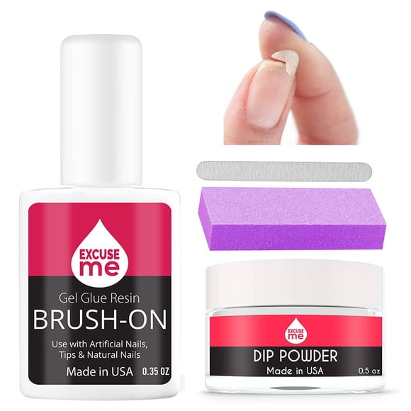 Kit profesional de reparación de uñas para uñas rotas, agrietadas y débiles. Fácil de usar y aplicar. Kit de uñas salvavidas para solución Quick Fix.