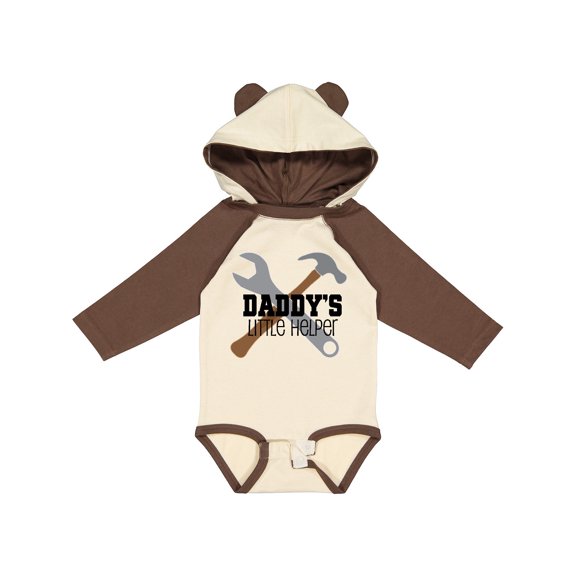 Inktastic Daddy's Little Helper Tool Set Boys Long Sleeve Baby Bodysuit