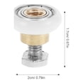 thumbnail image 2 of WHAMVOX 8 Pcs Pièces de Rechange pour Porte de Douche Installation Sécurisée Rouleaux en Acier Inoxydable pour Salles de Bains, 2 of 7